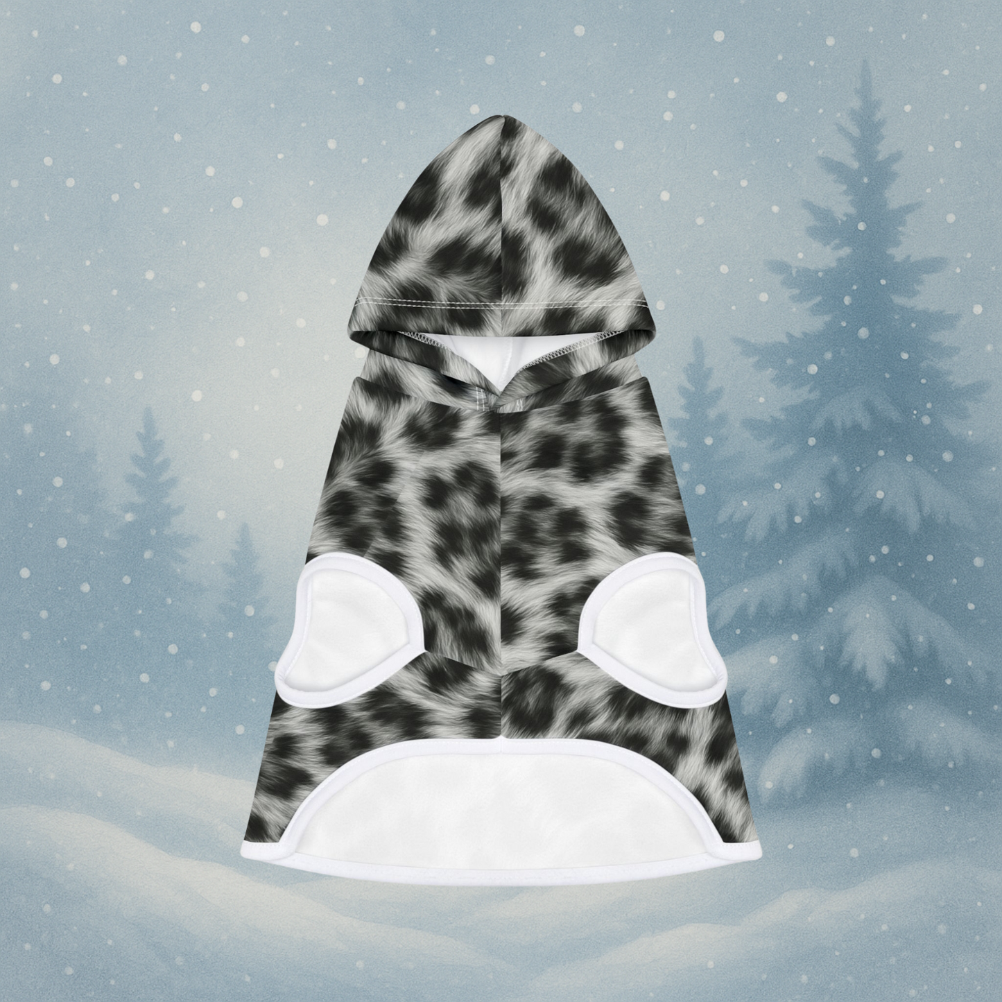 The Snow Leopard Print Hoodie