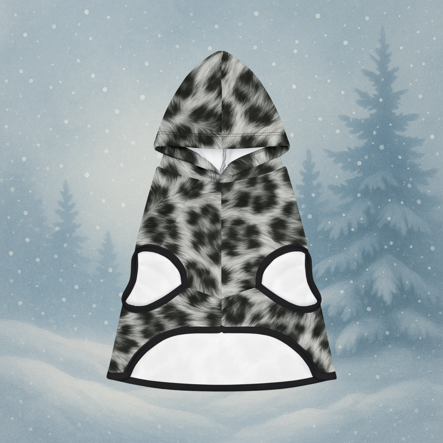 The Snow Leopard Print Hoodie