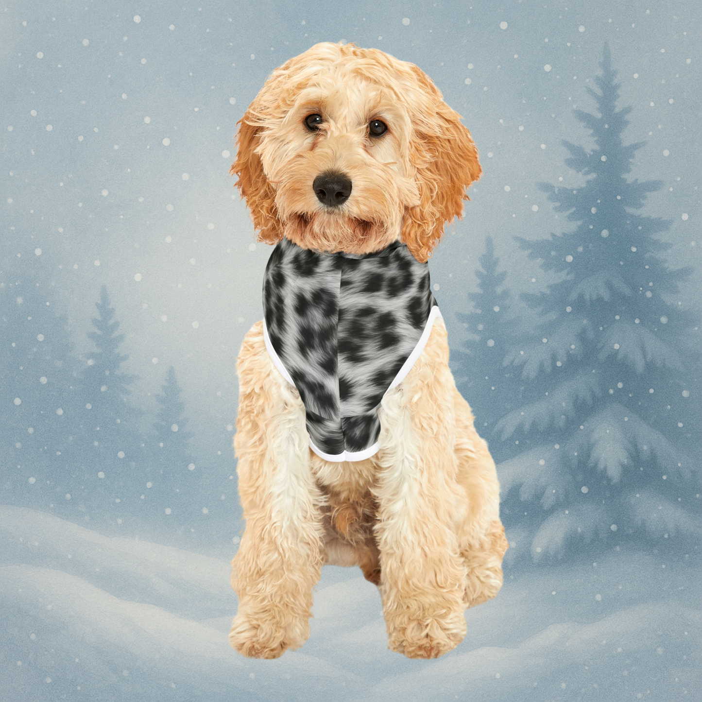 The Snow Leopard Print Hoodie